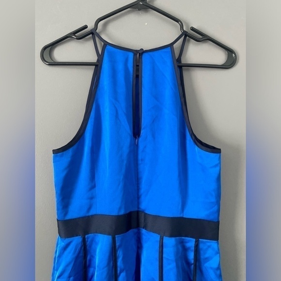 Cocktail Ready Banana Republic Satin Paneled Party Dress Royal Blue 6P - Picture 11 of 11